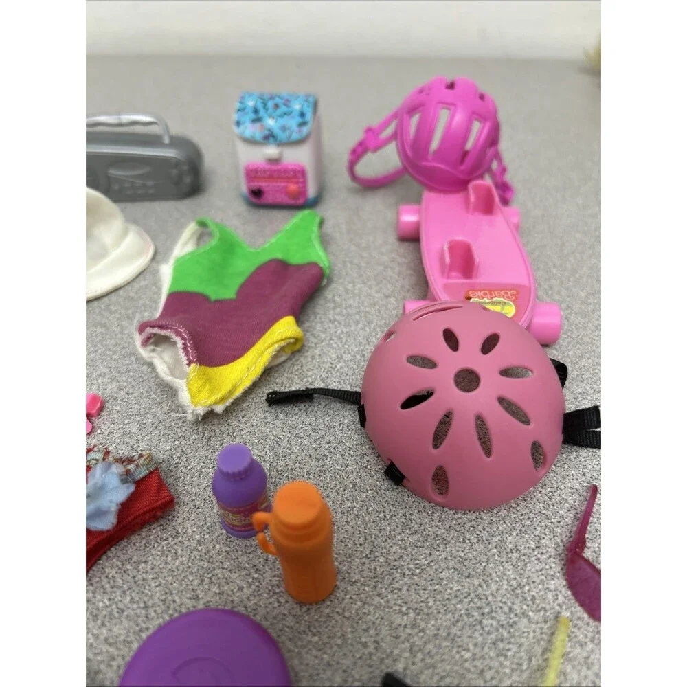 Vintage Barbie Beach Fun Accessories, Towel,‎ Swimsuits, Sunglasses, And More